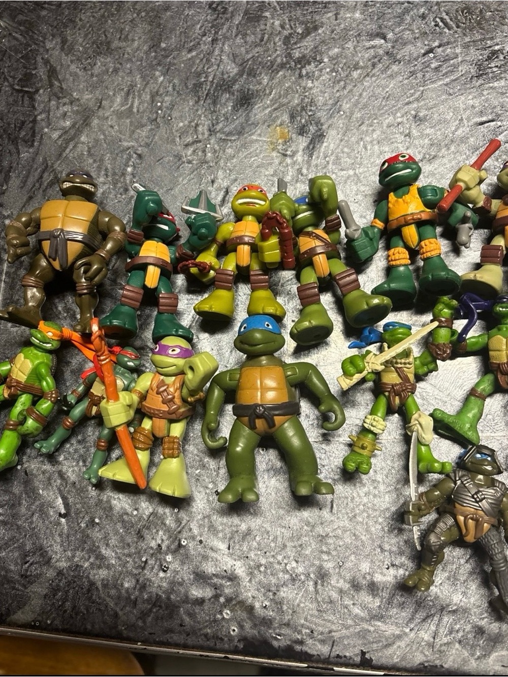 Playmates Teenage Mutant Ninja Turtles Mini Size Figures Lot Half Shell Heroes - Picture 3 of 5
